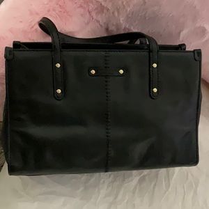 kate spade handbag crossbody leather black white satchel Day gift for women mom